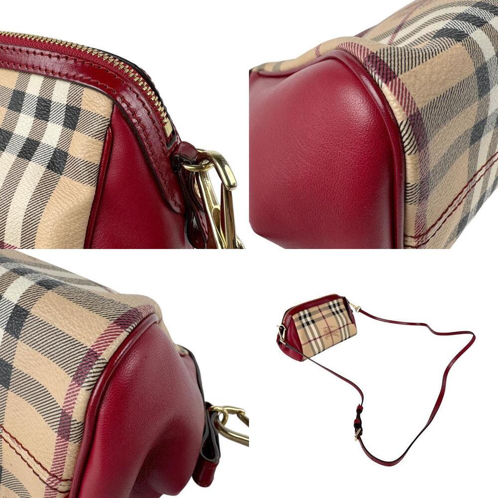 Burberry crossbody shoulder bag leather Beige Tan dark red gold - Picture 4 of 4